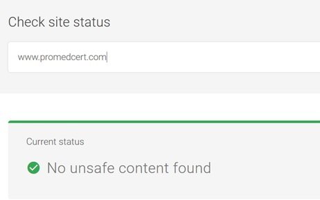 Safe Browsing Status
